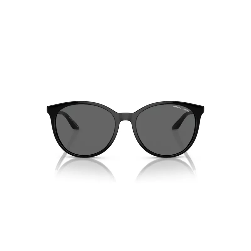 Armani Exchange Moteriški Akiniai Nuo Saulės AX4140S815887 - Juodas Rėmelis, Pilki Lęšiai, 55mm