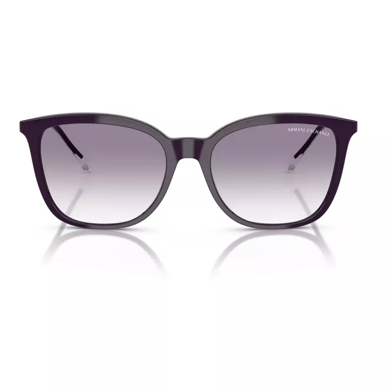 ARMANI EXCHANGE moteriški akiniai nuo saulės AX4151S836479 Rudi Havana Pilki Gradientiniai 55mm