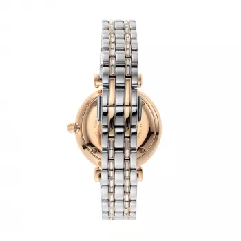 ARMANI Gianni T-Bar moteriškas laikrodis AR11293 – 32mm nerūdijančio plieno kvarcinis sidabrinis ciferblatas