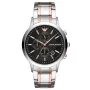 Armani Man AR11165 Vyriškas Chronografo Laikrodis, 43mm Nerūdijančio Plieno Juodas Ciferblatas