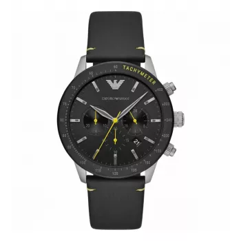 Armani vyriškas laikrodis AR11325 Luigi Chronograph Quartz 44 mm nerūdijantis plienas mėlynas ciferblatas
