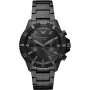 ARMANI Vyriškas chronografinis laikrodis AR11363 iš nerūdijančio plieno, 43 mm, juodas ciferblatas