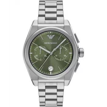 Armani vyriškas nerūdijančio plieno chronografo laikrodis AR11640, 43 mm