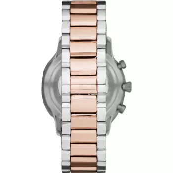 Armani vyriškas Luigi kvarcinis laikrodis AR11209 43 mm nerūdijančio plieno juodu ciferblatu