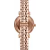 ARMANI moteriškas laikrodis AR11244 Gianni T-Bar kvarcinis analoginis 32 mm rožinio aukso spalvos nerūdijantis plienas