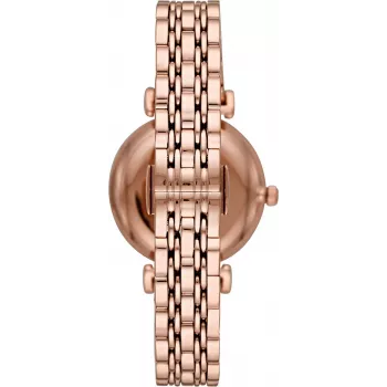 ARMANI moteriškas laikrodis AR11244 Gianni T-Bar kvarcinis analoginis 32 mm rožinio aukso spalvos nerūdijantis plienas