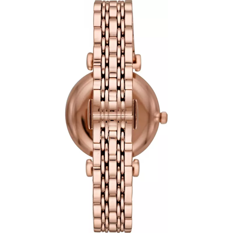 ARMANI moteriškas laikrodis AR11244 Gianni T-Bar kvarcinis analoginis 32 mm rožinio aukso spalvos nerūdijantis plienas
