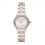 ARMANI Women's AR11569 Gianni T-Bar Quartz Watch 32mm Silver Stainless Steel