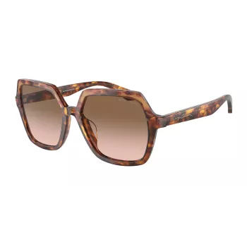 Armani Women's AR8193U Akiniai – Havana Acetato Rėmelis su Rudais Gradientiniais Lęšiais (55/17/140 mm)