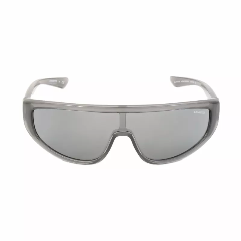 ARNETTE AN4264 Unisex Akiniai – Matinis Juodas Rėmelis, Tamsiai Pilki Sidabriniai Veidrodiniai Lęšiai 135mm