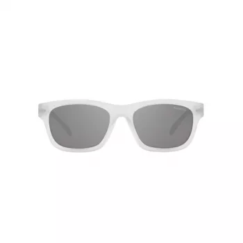 ARNETTE AN4284-27616G Vyriški stačiakampiai akiniai nuo saulės matiniai juodi pilkas veidrodis 54/18/145 mm
