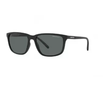 Arnette AN4288 275/88 stačiakampiai akiniai nuo saulės, matinis permatomas pilkas rėmas, pilki veidrodiniai lęšiai, 58-18-145 mm