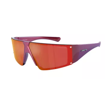 ARNETTE AN4332-29206Q Unisex akiniai nuo saulės, matinė juoda, pilki veidrodiniai stiklai, 69mm
