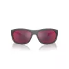 ARNETTE AN4337-28706Q Vyriški stačiakampiai akiniai nuo saulės Matinė juoda Pilkas veidrodis 63mm