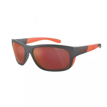 ARNETTE AN4337-28706Q Vyriški stačiakampiai akiniai nuo saulės Matinė juoda Pilkas veidrodis 63mm