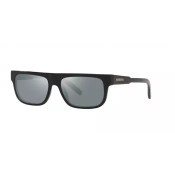 ARNETTE Vyriški Akiniai nuo Saulės AN4278-12006G – Matinio Juodo Propionato Rėmelis, Pilki Veidrodiniai Polikarbonato Lęšiai, 55 mm Lęšio Plotis