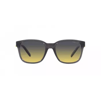 ARNETTE Unisex Akiniai AN432027862Q5 - Stačiakampis Rėmas iš Matinio Juodo Propionato su Poliarizuotais Tamsiai Pilkais Polikarbonato Lęšiais - 55/19/145 mm