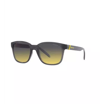 ARNETTE Unisex Akiniai AN432027862Q5 - Stačiakampis Rėmas iš Matinio Juodo Propionato su Poliarizuotais Tamsiai Pilkais Polikarbonato Lęšiais - 55/19/145 mm