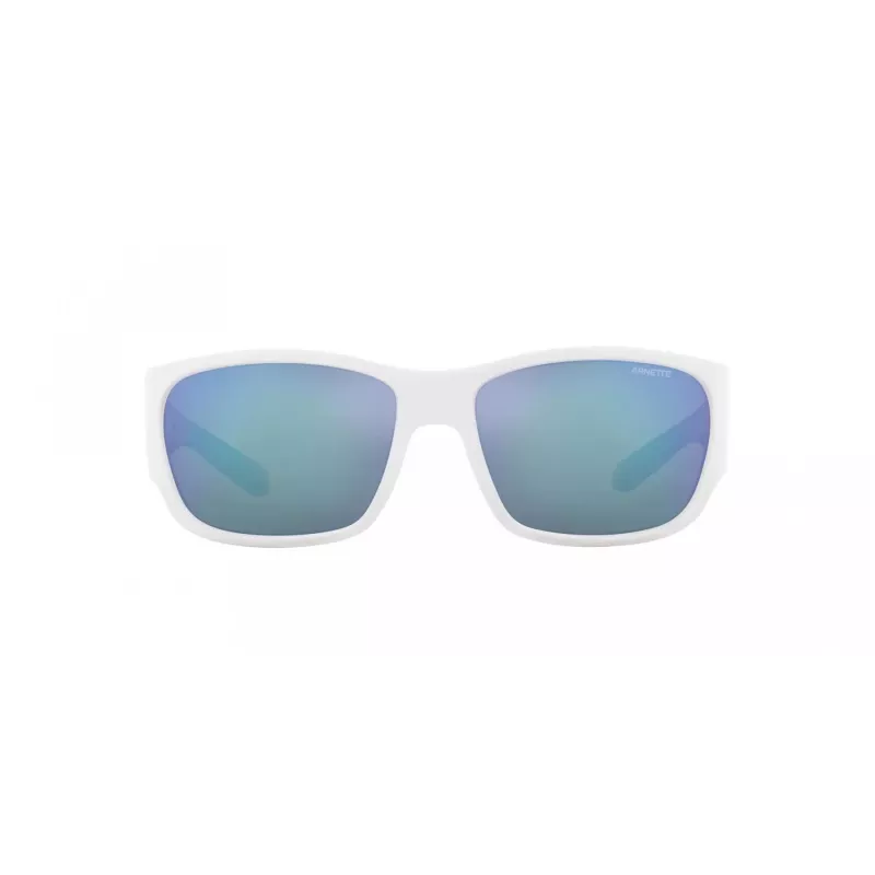 ARNETTE Unisex Akiniai AN43242863Y76 - Matinio Juodo Rėmelio, Tamsiai Pilki Veidrodiniai Sidabriniai Lęšiai, 61mm