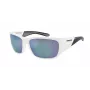 ARNETTE Unisex Akiniai AN43242863Y76 - Matinio Juodo Rėmelio, Tamsiai Pilki Veidrodiniai Sidabriniai Lęšiai, 61mm