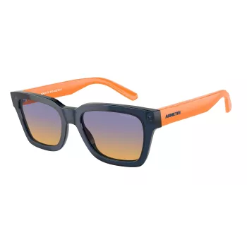 ARNETTE Unisex Sunglasses AN4334-12422H Matte Black Rectangular Polarized 53mm