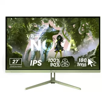 Arozzi Nova 27 colių IPS QHD žaidimų monitorius - 2560x1440, 260Hz, 1ms, Forest Green