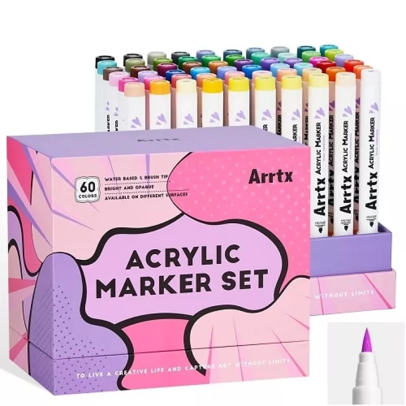 ARRTX Acrylic Markers - 60 spalvų