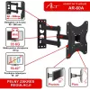 ART AR-60A pilno judesio TV laikiklis prie sienos 19-42 colių LED/LCD ekranams, 35 kg, juodas