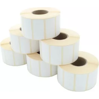 ARTDEV Thermal Direct Label Roll 50x25mm, 105mm Roll Diameter, 40mm Core, 1760 Labels/Roll