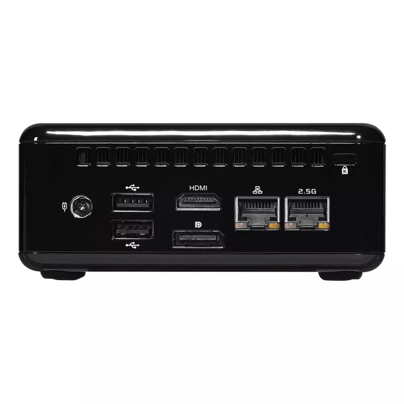 ASRock 4x4 BOX-4800U Barebone Mini PC, AMD Ryzen 7 4800U, 2x DDR4 SO-DIMM, 2x 2.5GbE, Wi-Fi 6, Black