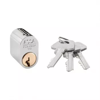 ASSA D12 dvigubas cilindras 31/31 chromuotas, 3 raktai