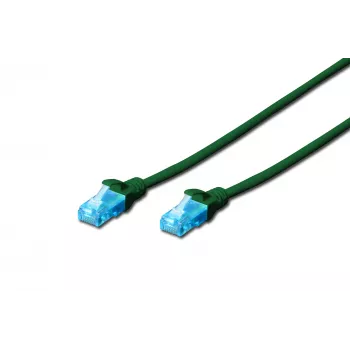 Assmann DIGITUS CAT 5e U/UTP Patch Laidas, 0,5 m, pilkas