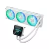 ASUS Prime LC II 360 ARGB LCD White Edition – 360 mm skysčių aušinimo sistema su 3,5 inch LCD ekranu, 3x120 mm ARGB ventiliatoriais, varine baze, skirta AM4/AM5/LGA1700/LGA1851
