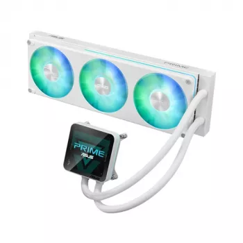 ASUS Prime LC II 360 ARGB LCD White Edition skysčių aušinimo sistema procesoriui, 360 mm