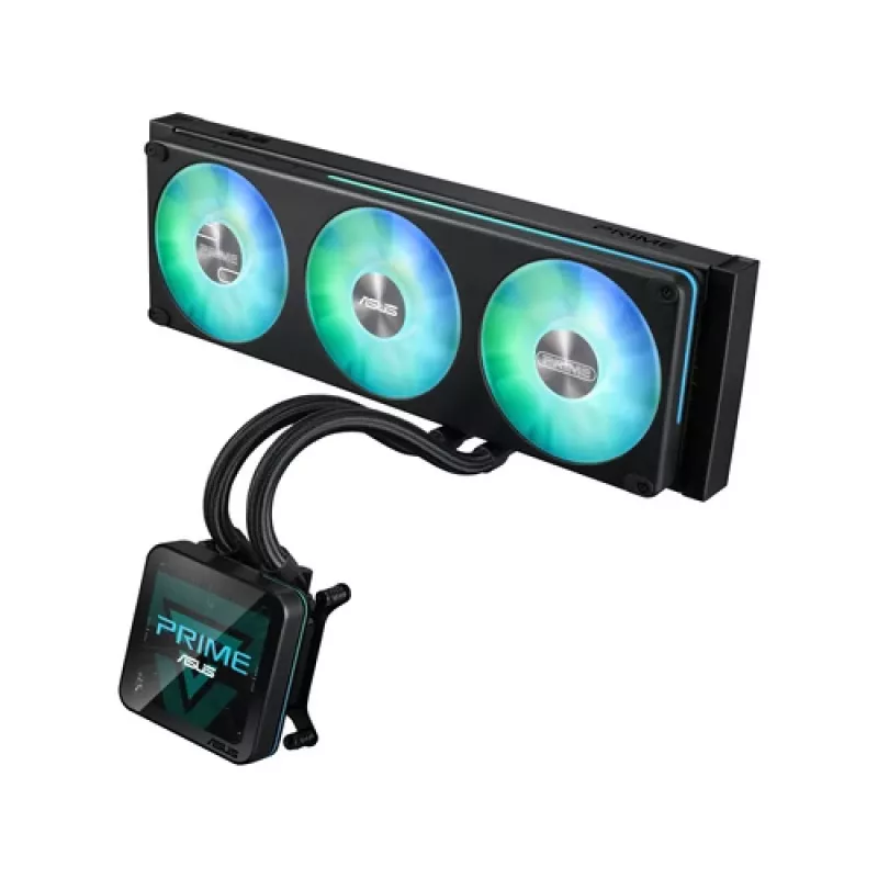 ASUS Prime SLC II 360 ARGB LCD – 360 mm skysčių aušinimo sistema procesoriui su LCD ekranu