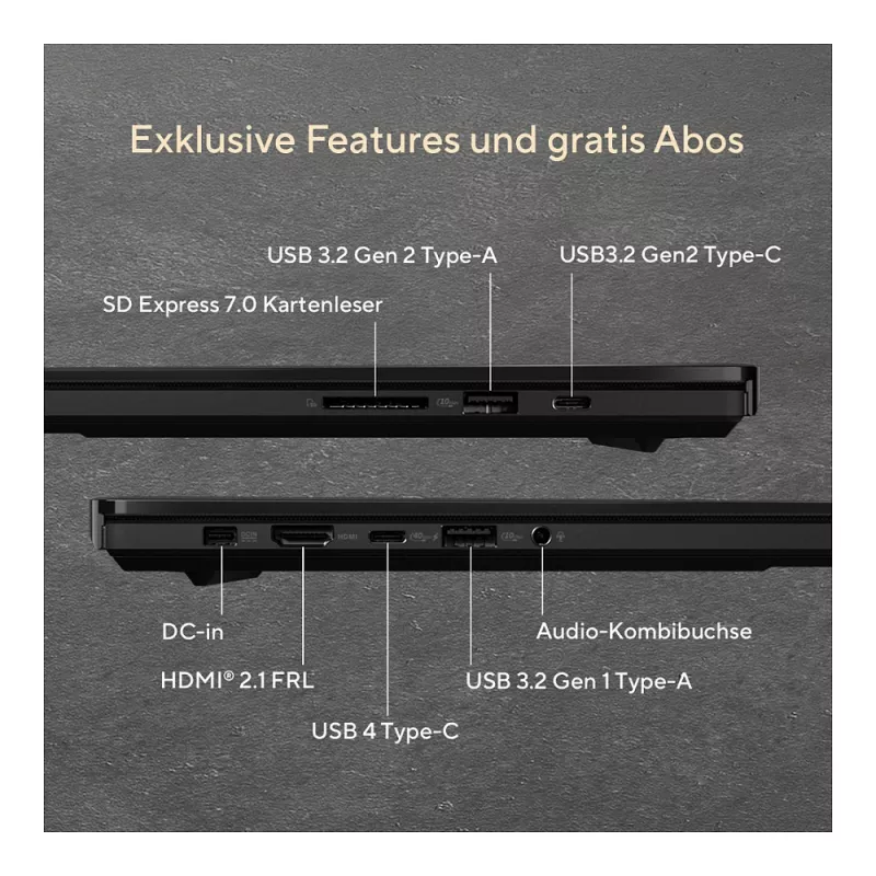 ASUS ProArt P16 (H7606WW-SE002X) AI nešiojamas kompiuteris, 16 colių 4K OLED, Ryzen AI 9 HX 370, 64GB RAM, 2TB SSD, RTX 5080, Windows 11 Pro