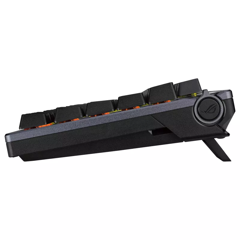 ASUS ROG Azoth 75% Hotswap mechaninė klaviatūra, Tri-Mode RGB, OLED ekranas, PBT klavišai, NX jungikliai, juoda