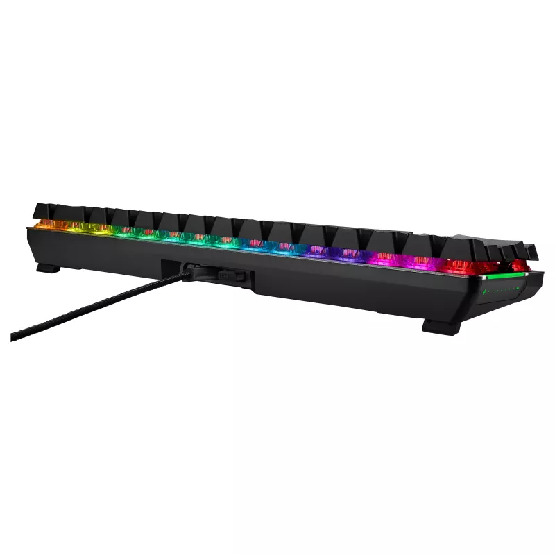ASUS ROG Falchion NX mechaninė žaidimų klaviatūra, 65% formos faktorius, ROG NX Red jungikliai, belaidė/laidinis ryšys, RGB foninis apšvietimas, juoda