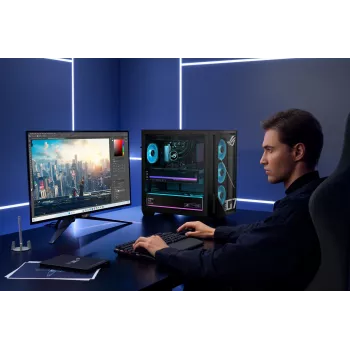 ASUS ROG G700 GM700TZ-R9800X283W žaidimų kompiuteris - AMD Ryzen 7 9800X3D, 32GB DDR5, 2TB SSD, Radeon RX 9070 XT, Windows 11 Home, juodas