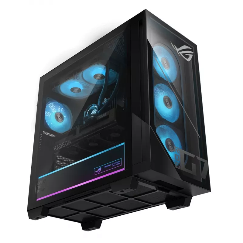 ASUS ROG G700 GM700TZ-R9800X283W žaidimų kompiuteris - AMD Ryzen 7 9800X3D, 32GB DDR5, 2TB SSD, Radeon RX 9070 XT, Windows 11 Home, juodas
