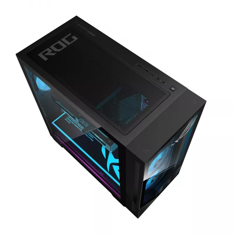 ASUS ROG G700 GM700TZ-R9800X283W žaidimų kompiuteris - AMD Ryzen 7 9800X3D, 32GB DDR5, 2TB SSD, Radeon RX 9070 XT, Windows 11 Home, juodas