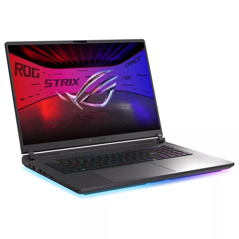 ASUS ROG Strix G18 G815LR-TT299W žaidimų nešiojamas kompiuteris, 18 colių WQXGA IPS 300Hz, Intel Core Ultra 9 290HX Plus, 32GB DDR5, 1TB SSD, GeForce RTX 5070 Ti 12GB, Windows 11 Home, vokiška QWERTZ klaviatūra