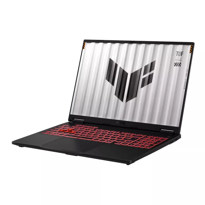 ASUS TUF Gaming A16 FA608UHI-71610G0W 16 colių WUXGA 165Hz žaidimų nešiojamasis kompiuteris (Ryzen 7 260, 16GB DDR5, RTX 5050, 1TB SSD, Windows 11 Home, juodos spalvos)