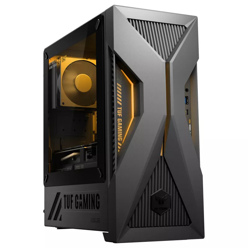 ASUS TUF Gaming T500 T500MV-07240H242W Intel Core 7 240H 32 GB DDR5-SDRAM 1 TB SSD NVIDIA GeForce RTX 5060 Ti Windows 11 Home Mini Tower kompiuteris, juoda ir pilka