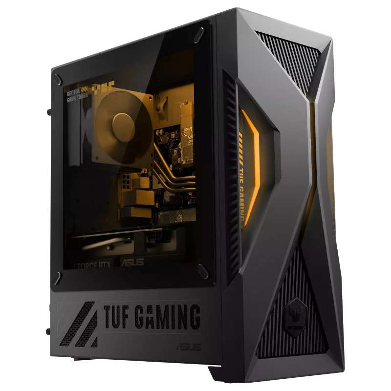 ASUS TUF Gaming T500 T500MV-07240H242W Intel Core 7 240H 32 GB DDR5-SDRAM 1 TB SSD NVIDIA GeForce RTX 5060 Ti Windows 11 Home Mini Tower kompiuteris, juoda ir pilka