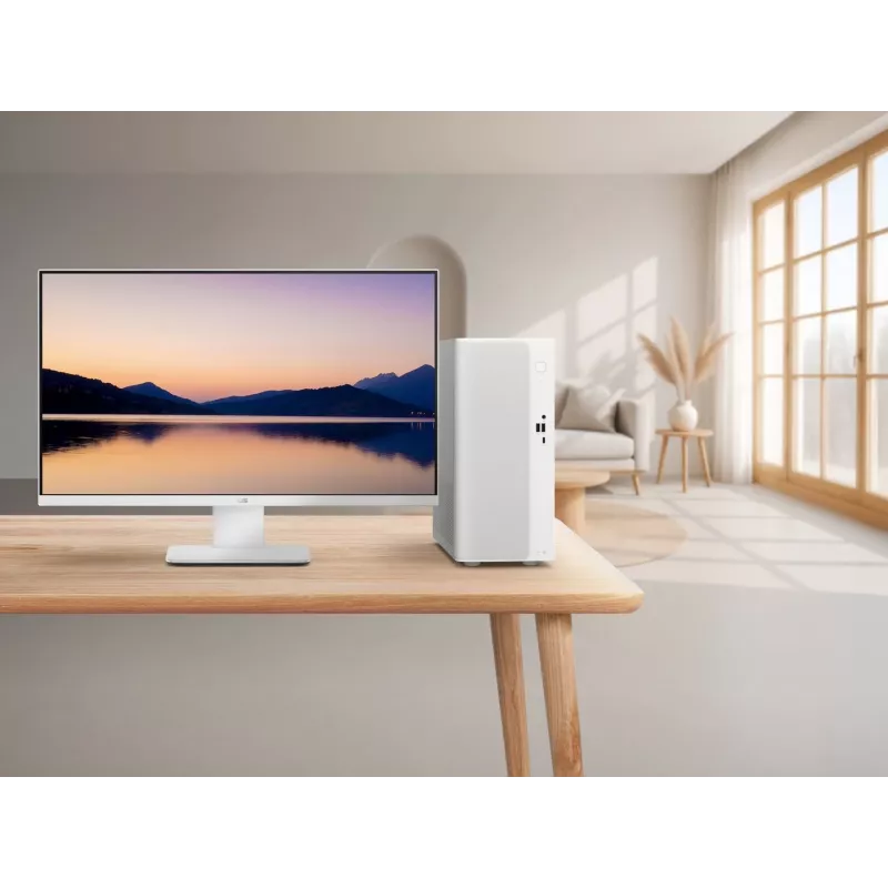 ASUS V500 Mini Tower V501MV-05210H052W Intel Core 5 210H 8GB DDR5 512GB SSD Windows 11 Home PC juodas su medžio akcentais