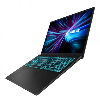 ASUS VivoBook 16 V3607VH 16 colių žaidimų nešiojamasis kompiuteris - WUXGA 120Hz, Intel Core 7 240H, GeForce RTX 5050, 16GB DDR5, 1TB SSD, Windows 11 Pro, juoda