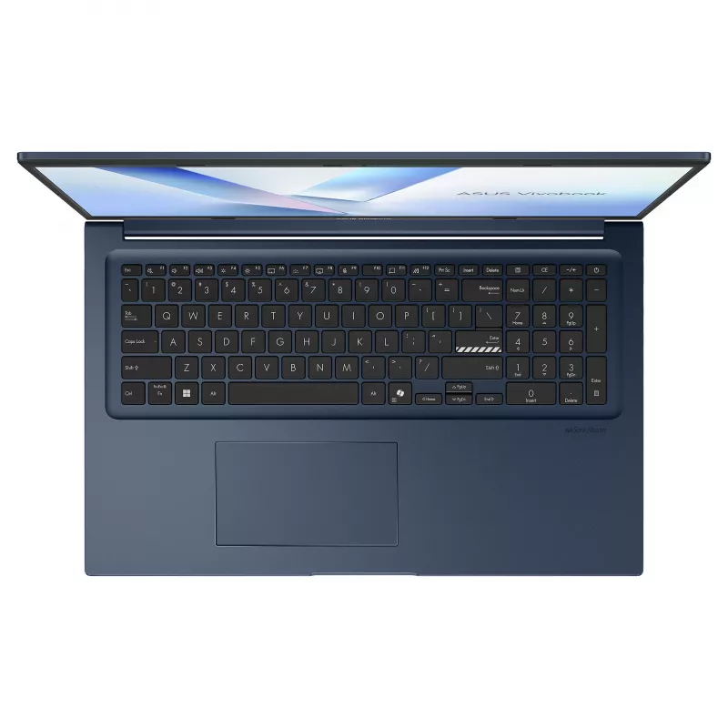 ASUS Vivobook 17 X1704MA-ISSAU200W nešiojamasis kompiuteris, 17,3 colio, Intel Core 3 304, 8GB DDR5, 512GB SSD, Windows 11 Home, AZERTY (FR) klaviatūra, Quiet Blue