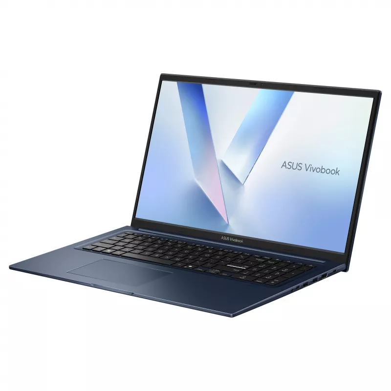 ASUS Vivobook 17 X1704MA-ISSAU200W nešiojamasis kompiuteris, 17,3 colio, Intel Core 3 304, 8GB DDR5, 512GB SSD, Windows 11 Home, AZERTY (FR) klaviatūra, Quiet Blue