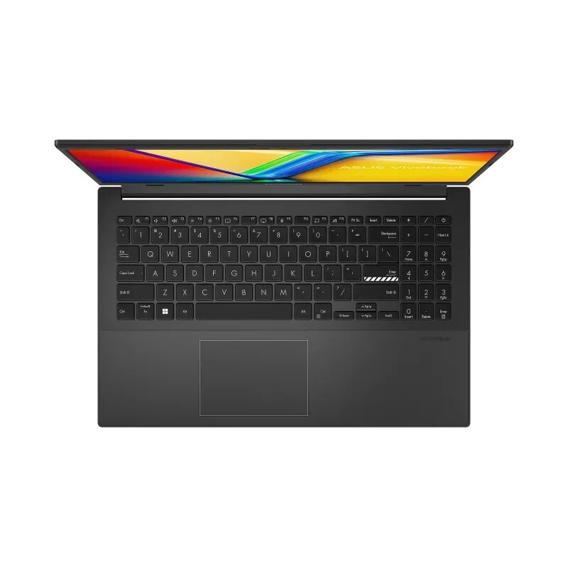 ASUS Vivobook Go 15 E1504FA-KM5413W nešiojamas kompiuteris, AMD Ryzen 5 7520U, 15,6 colio Full HD IPS, 16GB LPDDR5, 512GB SSD, AMD Radeon Graphics, Windows 11 Home, Mixed Black